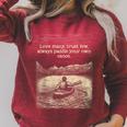 Love Many Trust Few Always Paddle Your Own Canoe Tee Raglan Sleeve Sweatshirt Heather Dust