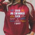 Said No Swimmer Ever Competitive Swimming Quotes Raglan Sleeve Sweatshirt Heather Dust Said No Swimmer Ever Competitive Swimming Quotes Raglan Sleeve Sweatshirt Heather Dust