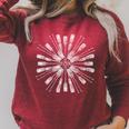 Oar Mandala Kayak Canoe & Boating Art Raglan Sleeve Sweatshirt Heather Dust