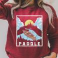 Paddle Retro Style Canoe & Outdoors Simple Canoeing Graphic Raglan Sleeve Sweatshirt Heather Dust Paddle Retro Style Canoe & Outdoors Simple Canoeing Graphic Raglan Sleeve Sweatshirt Heather Dust