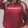 Pool Boy Swimming Pool Lifeguard Raglan Sleeve Sweatshirt Heather Dust Pool Boy Swimming Pool Lifeguard Raglan Sleeve Sweatshirt Heather Dust