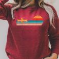 Retro Vintage For Canoeists And Paddle Raglan Sleeve Sweatshirt Heather Dust