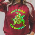 Sea Turtle Just Keep Swimming Ocean Beach Vacation Raglan Sleeve Sweatshirt Heather Dust Sea Turtle Just Keep Swimming Ocean Beach Vacation Raglan Sleeve Sweatshirt Heather Dust