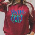 Swim Hair Dont Care Swimming Attitude T Shirt Raglan Sleeve Sweatshirt Heather Dust Swim Hair Dont Care Swimming Attitude T Shirt Raglan Sleeve Sweatshirt Heather Dust