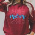 Swim Mom For Mothers Swimming Raglan Sleeve Sweatshirt Heather Dust Swim Mom For Mothers Swimming Raglan Sleeve Sweatshirt Heather Dust
