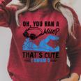 Swimmer Swimming Raglan Sleeve Sweatshirt Heather Dust