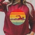 Swimming & Water Sport Vintage For Swimmers & Swim Coaches Raglan Sleeve Sweatshirt Heather Dust Swimming & Water Sport Vintage For Swimmers & Swim Coaches Raglan Sleeve Sweatshirt Heather Dust
