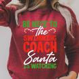 Swimming Coach Christmas Xmas Swimming Santa Raglan Sleeve Sweatshirt Heather Dust Swimming Coach Christmas Xmas Swimming Santa Raglan Sleeve Sweatshirt Heather Dust