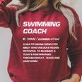 Swimming Coach Definition Swimming Instructor Raglan Sleeve Sweatshirt Heather Dust