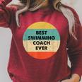 Swimming Coach Raglan Sleeve Sweatshirt Heather Dust Swimming Coach Raglan Sleeve Sweatshirt Heather Dust