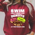 Swimming Donut Men Women Swimmer Sports Athlete Raglan Sleeve Sweatshirt Heather Dust Swimming Donut Men Women Swimmer Sports Athlete Raglan Sleeve Sweatshirt Heather Dust