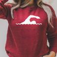 Swimming Float Raglan Sleeve Sweatshirt Heather Dust Swimming Float Raglan Sleeve Sweatshirt Heather Dust