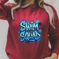 Swimming Matching Tee Raglan Sleeve Sweatshirt Heather Dust Swimming Matching Tee Raglan Sleeve Sweatshirt Heather Dust