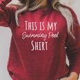This Is My Swimming Pool Summer Swim Tee T-Shirt Raglan Sleeve Sweatshirt Heather Dust This Is My Swimming Pool Summer Swim Tee T-Shirt Raglan Sleeve Sweatshirt Heather Dust