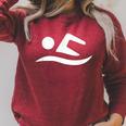 Swimming Silhouette Logo Raglan Sleeve Sweatshirt Heather Dust Swimming Silhouette Logo Raglan Sleeve Sweatshirt Heather Dust