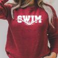Swimming For Swimmers Competitive Athletes Raglan Sleeve Sweatshirt Heather Dust Swimming For Swimmers Competitive Athletes Raglan Sleeve Sweatshirt Heather Dust