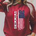 Swimming And Swimmers Raglan Sleeve Sweatshirt Heather Dust