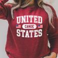 United States Canoe Canoeing Raglan Baseball Tee Raglan Sleeve Sweatshirt Heather Dust