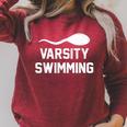 Varsity Swimming For Men Women Raglan Sleeve Sweatshirt Heather Dust Varsity Swimming For Men Women Raglan Sleeve Sweatshirt Heather Dust