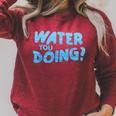 Water You Doing Sea Swimming Swimming Pool Raglan Sleeve Sweatshirt Heather Dust Water You Doing Sea Swimming Swimming Pool Raglan Sleeve Sweatshirt Heather Dust