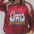 Women's Canoe Mom Leopard Print Paddle River Lake Sport Mother Raglan Sleeve Sweatshirt Heather Dust