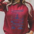 Women's Canoe Wilderness Gear Vintage Chart Collection Illustration Raglan Sleeve Sweatshirt Heather Dust