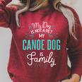 Women's Cute Canoe Dog Shirt Family Dog For Women Men Raglan Sleeve Sweatshirt Heather Dust Women's Cute Canoe Dog Shirt Family Dog For Women Men Raglan Sleeve Sweatshirt Heather Dust