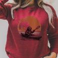 Women's Kayaking Sloth Kayak Kayaker Canoe Paddling Raglan Sleeve Sweatshirt Heather Dust Women's Kayaking Sloth Kayak Kayaker Canoe Paddling Raglan Sleeve Sweatshirt Heather Dust
