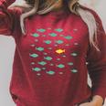 Women's Swimming Against The Current Motivational Inspiration Raglan Sleeve Sweatshirt Heather Dust Women's Swimming Against The Current Motivational Inspiration Raglan Sleeve Sweatshirt Heather Dust