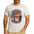 Backyard BBQ Dad Grill Boss Patriotic Fourth Of July Barbecu Men's Casual T-Shirt White