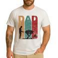 Vintage BBQ Dad Silhouette Father's Day Retro Men's Casual T-Shirt White