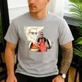 BBQ Dad Grilling Humor Men Backyard Men's Casual T-Shirt Sport Grey