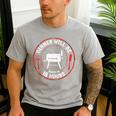 Bbq Dad Meat Smoker Dinner Will Be Ready In 18 Hours Men's Casual T-Shirt Sport Grey