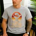 BBQ Dad Stand Back Dad Is Grilling Men's Casual T-Shirt Sport Grey