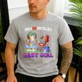 Even A Dad Can Still Be A Baby Girl BBQ Dad Cat Grilling Men's Casual T-Shirt Sport Grey