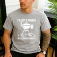 I'm Just A Drinker With A Smoking Problem BBQ Dads Grilling Men's Casual T-Shirt Sport Grey I'm Just A Drinker With A Smoking Problem BBQ Dads Grilling Men's Casual T-Shirt Sport Grey