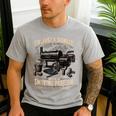 I'm Just A Drinker With A Smoking Problem Grilling BBQ Dads Men's Casual T-Shirt Sport Grey