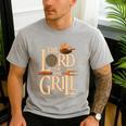 Lord Of The Grill BBQ Daddy Nerd Dad Men's Casual T-Shirt Sport Grey
