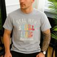 Real Men Smell Like Barbecue Grilling BBQ Dad Graphic Men's Casual T-Shirt Sport Grey