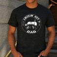 BBQ Dad Smokin Hot Dad Grill Master Fathers Day Men's Casual T-Shirt Dark Grey