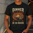 BBQ Dad Smoking Meat Smoker Barbecue Men's Casual T-Shirt Dark Grey