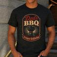 BBQ Dad's Backyard Grill & Que Men's Casual T-Shirt Dark Grey BBQ Dad's Backyard Grill & Que Men's Casual T-Shirt Dark Grey