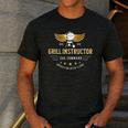 Grill Instructor BBQ Dad – 'Cue Command Op Open Flame Father Men's Casual T-Shirt Dark Grey Grill Instructor BBQ Dad – 'Cue Command Op Open Flame Father Men's Casual T-Shirt Dark Grey