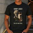 Women's Sorry Ladies This Guy Has A Grill BBQ Dad Men Lover Men's Casual T-Shirt Dark Grey