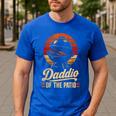 BBQ Dad Daddio Of The Patio Fathers Day Grilling Men's Casual T-Shirt Royal Blue
