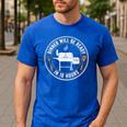 BBQ Dad Dinner Will Be Ready In 18 Hours Smoking Meat Men's Casual T-Shirt Royal Blue BBQ Dad Dinner Will Be Ready In 18 Hours Smoking Meat Men's Casual T-Shirt Royal Blue