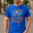 Bigfoot Legend Of The Grill BBQ Dad Father Day 2026 Men's Casual T-Shirt Royal Blue Bigfoot Legend Of The Grill BBQ Dad Father Day 2026 Men's Casual T-Shirt Royal Blue
