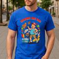 Fun Summer BBQ Dad For Grilling Enthusiasts Men's Casual T-Shirt Royal Blue Fun Summer BBQ Dad For Grilling Enthusiasts Men's Casual T-Shirt Royal Blue