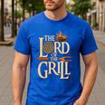 Lord Of The Grill BBQ Daddy Nerd Dad Men's Casual T-Shirt Royal Blue