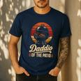 BBQ Dad Daddio Of The Patio Fathers Day Grilling Men's Casual T-Shirt Navy